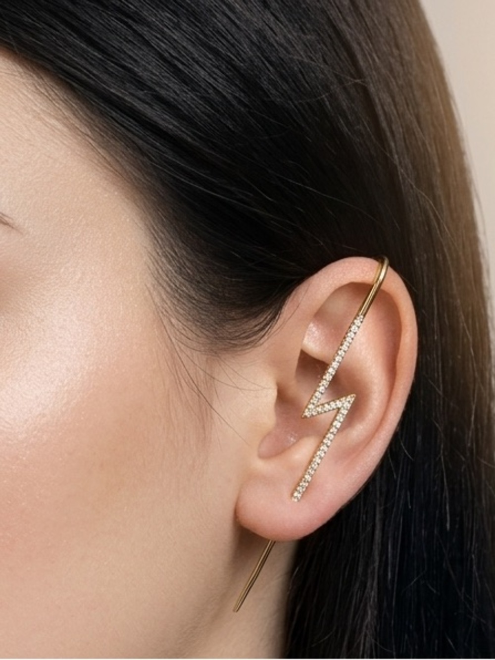 (2) Subloom Rhinestone Ear Wrap Crawler
Lightning Bolt Earring Pair NEW - Picture 1 of 7